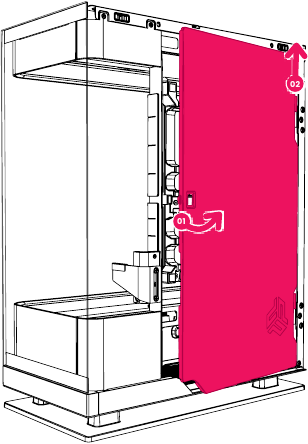 HARDWARE-INSTALLATIE - TOEGANG TOT ACHTERPANEEL