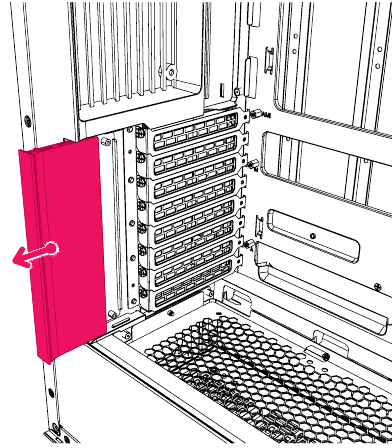 HARDWARE-INSTALLATIE - PCIe-KAP VERWIJDEREN