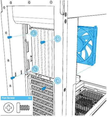 ACHTERVENTILATOR INSTALLEREN