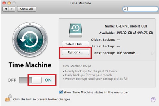 Gebruiken op een Mac - Gebruiken met Time Machine - Stap 4