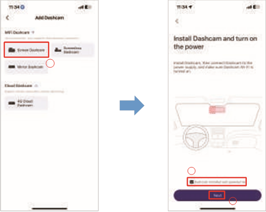 Realtime video bekijken met uw smartphone - Stap 2