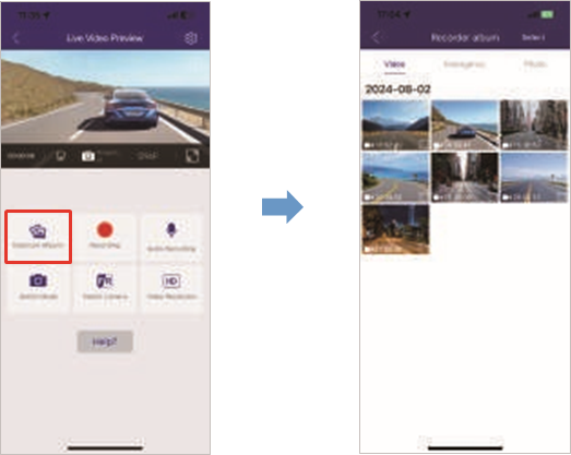 De videobestanden downloaden naar uw smartphone - Stap 1
