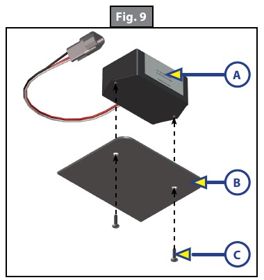 Achterste sensor - Stap 3