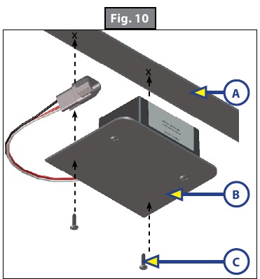Achterste sensor - Stap 4