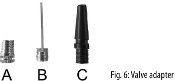GEBRUIK VAN DE MEEGELEVERDE VENTIELADAPTERS