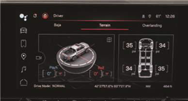 OFF-ROAD PRESTATIEDISPLAY