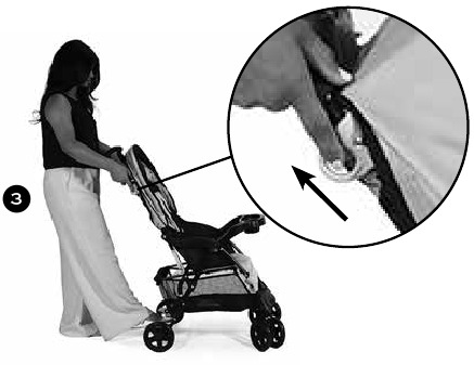 Kinderwagen inklappen