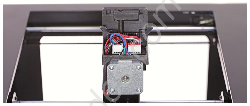 De extruder kabel aansluiten