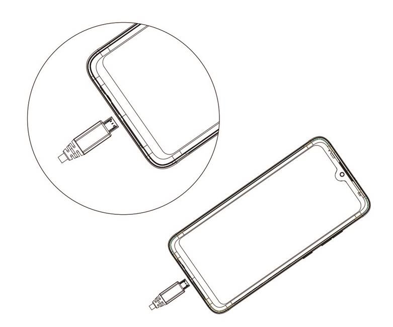 De telefoon opladen