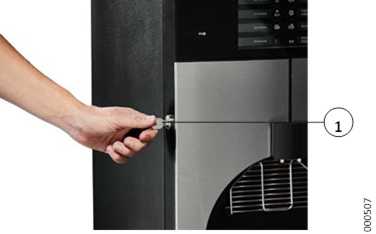 De machineklep openen