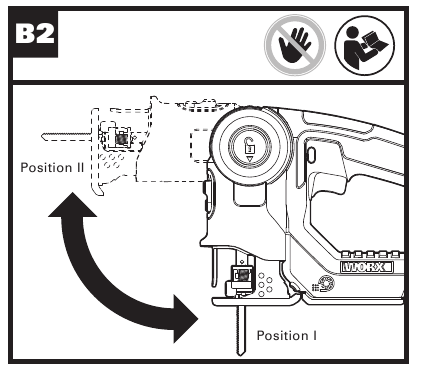 Aanpassing van de werkmodus - Stap 2