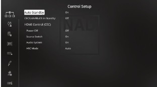 T 758 Control Setupmenu