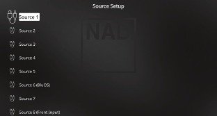 T 758 Source Setupmenu