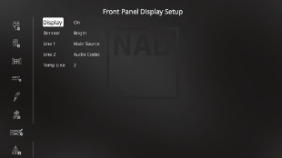 Display Setup Menu