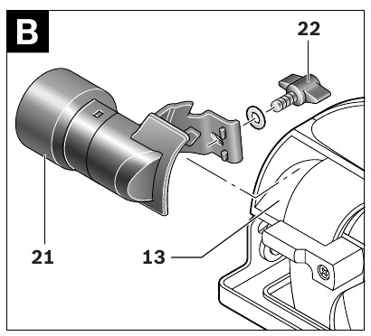 Afzuigadapter monteren