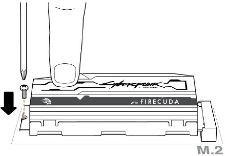 De FireCuda 520 SSD installeren - Stap 4