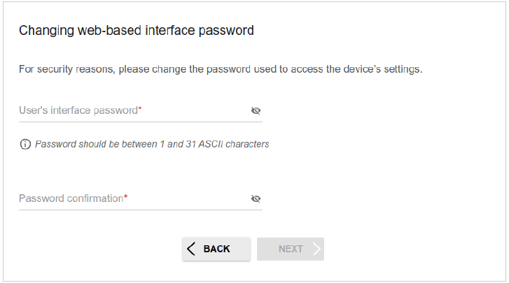Wachtwoord van webgebaseerde interface wijzigen