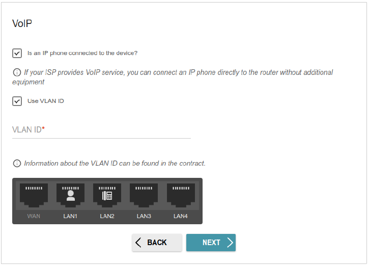 LAN-poorten configureren voor IPTV/VoIP - Stap 2