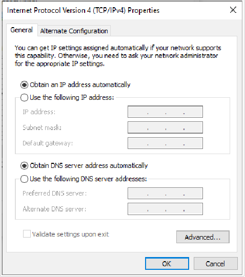 Automatisch een IP-adres verkrijgen (OS Windows 10) - Stap 2