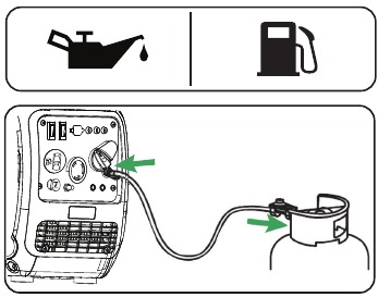 Voordat u de generator start