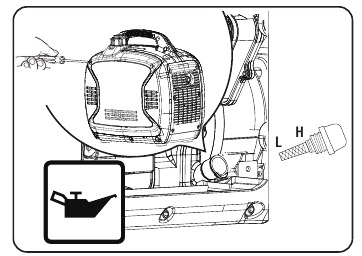 Motoroliepeil controleren