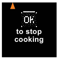 Einde van koken bevestigingsverzoek