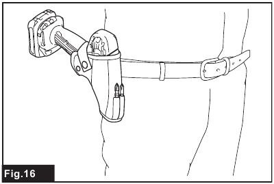Holster gebruiken - Stap 2