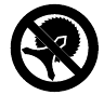 Gebruik de beschermkap niet met bosmessen, hakselmessen of cirkelzaagbladen.