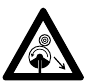 Risico op terugslag (blade thrust)