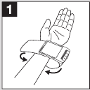 Polsband omdoen