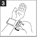 Polsband correct vastmaken