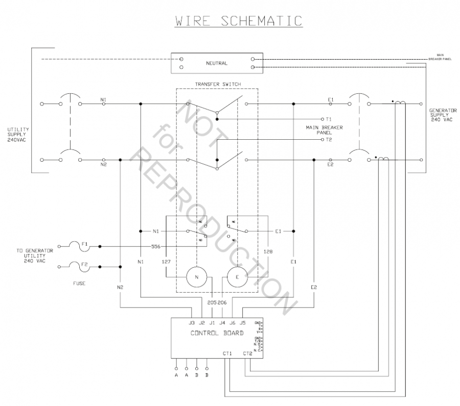 Schematisch diagram van transferschakelaar - Deel 1
