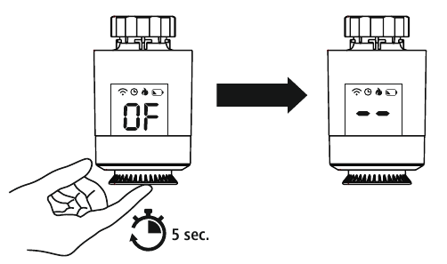 Radiatorthermostaat koppelen - Stap 1