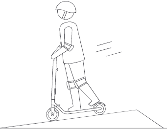 Waarschuwingen - Bergafwaarts rijden