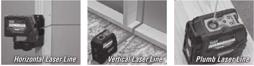 GEBRUIK - LASERSTRALEN IN-/UITSCHAKELEN