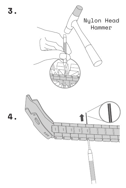 EEN METALEN ARMBAND VERKLEINEN - Stap 2