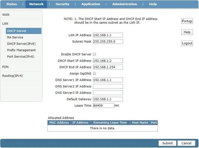 LAN IPv4-adresinstellingen