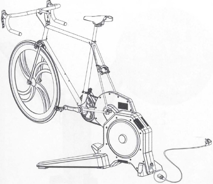 Montage - Stap 7 - Plaats de fiets in de trainer