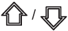 omhoog/omlaag-knop