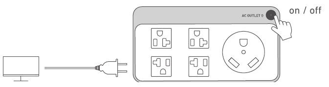 AC opladen - Stap 1