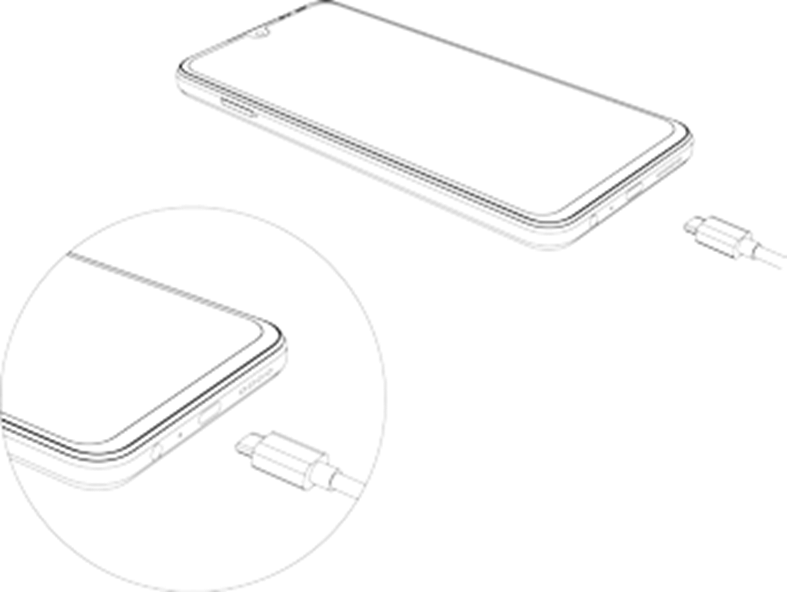 De telefoon opladen