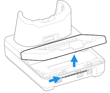 De batterijhouder vervangen - Stap 1
