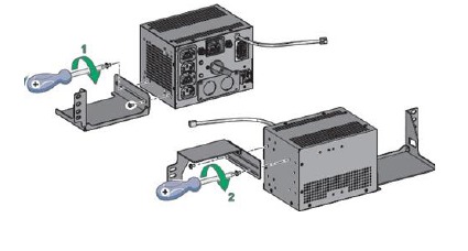 Mechanische installatie in rackpositie - Stap 2