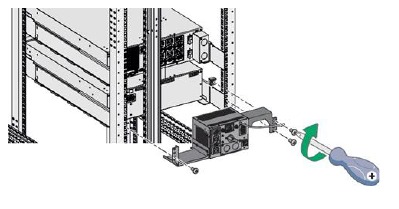 Mechanische installatie in rackpositie - Stap 3