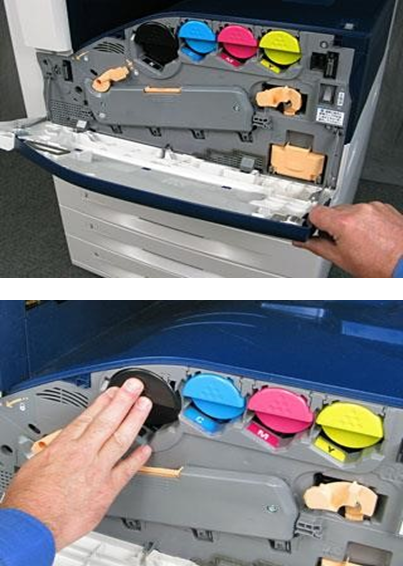 Toner vervangen - Stap 1