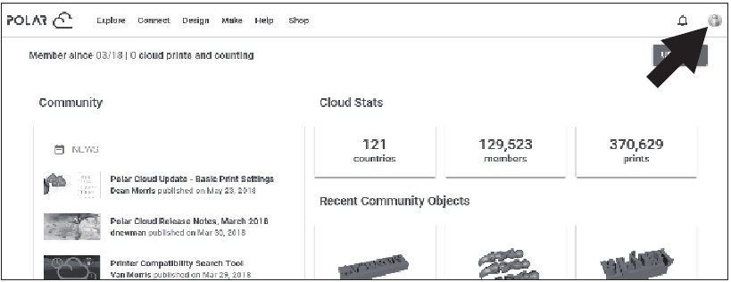 Afdrukken via Polar Cloud - Stap 1