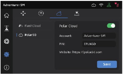 Afdrukken via Polar Cloud - Stap 2