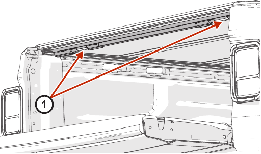 Bediening van het achterpaneel van de Tonneau Cover - Stap 2
