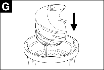 Uw juicer monteren - Stap 5