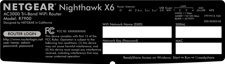 WiFi-netwerknaam en wachtwoord